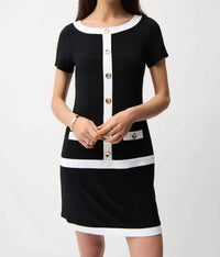 Joseph Ribkoff - Color Block Mini Sheath Dress