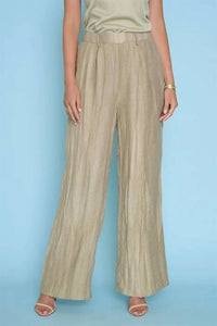 Picadilly - Crinkled Wide-leg Reg Length Pants