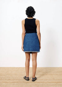 Frnch - Nise Denim Wrap Mini Skirt
