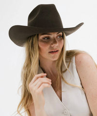 Gigi Pip - Women's Lane Brick Top Western Cowboy Hat