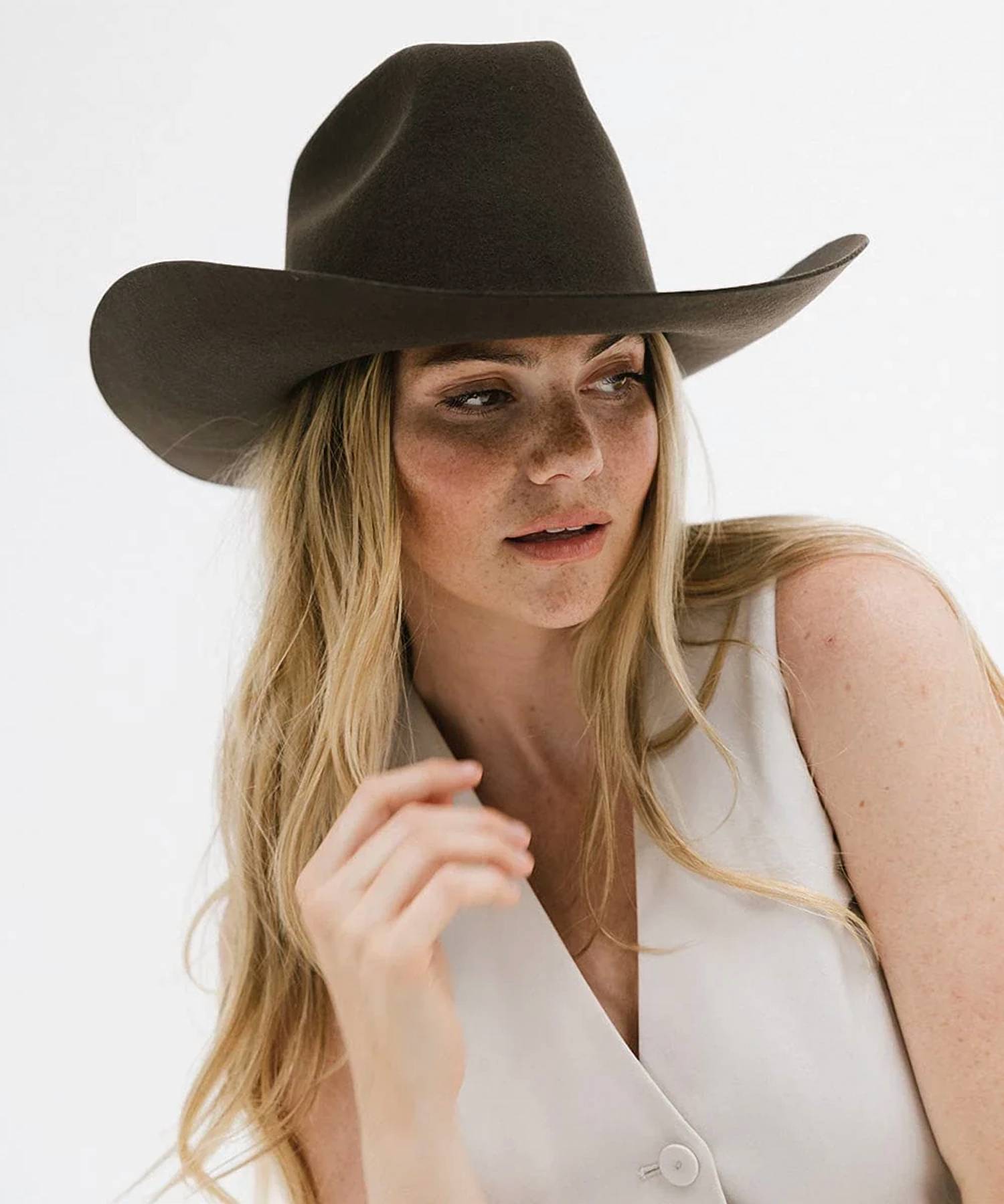 Gigi Pip - Women's Lane Brick Top Western Cowboy Hat