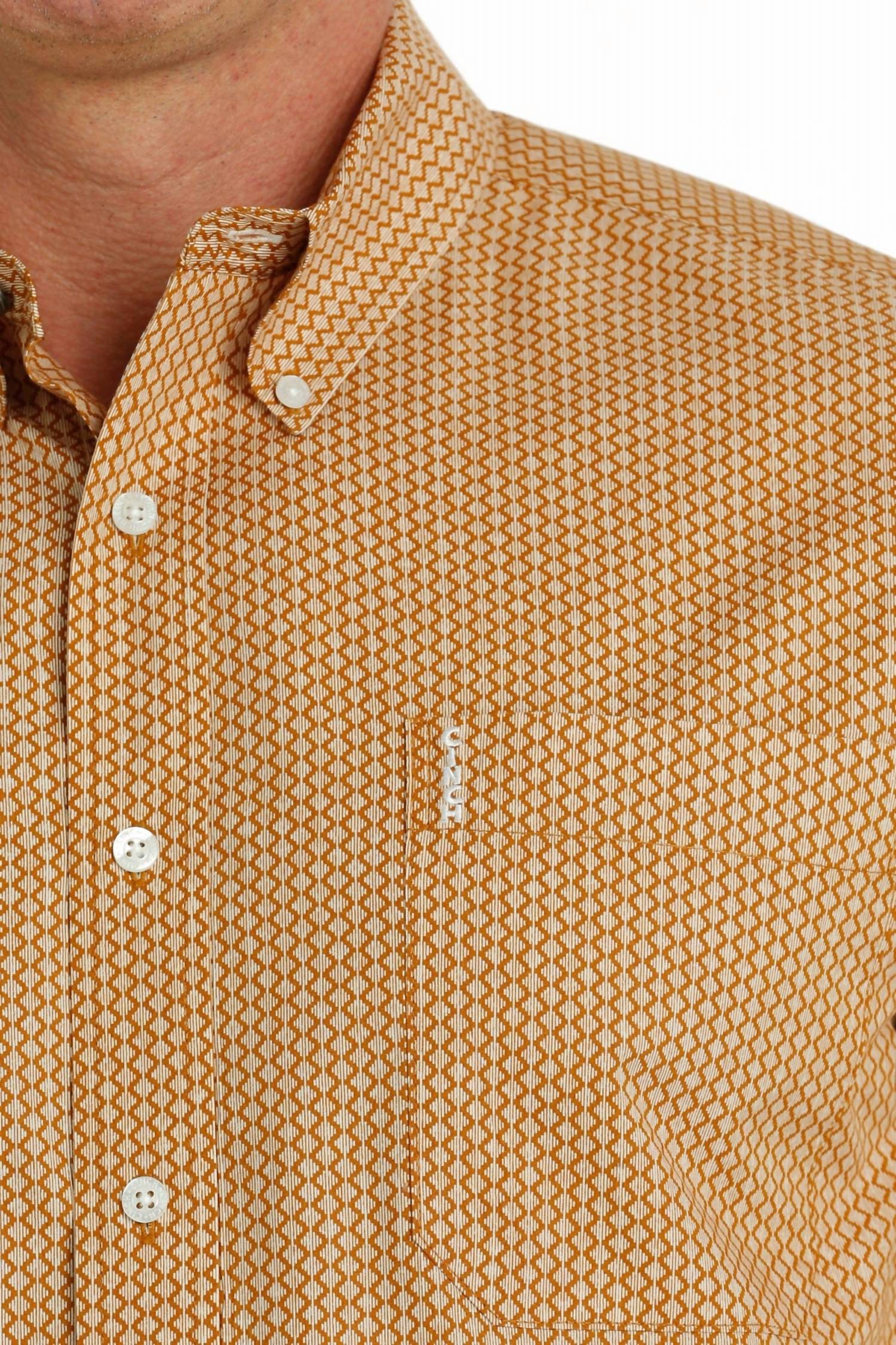 Cinch - Men's Modern Fit Vertical Geometric Western Shirt