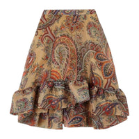 Etro - Paisley Ruffled Skirt
