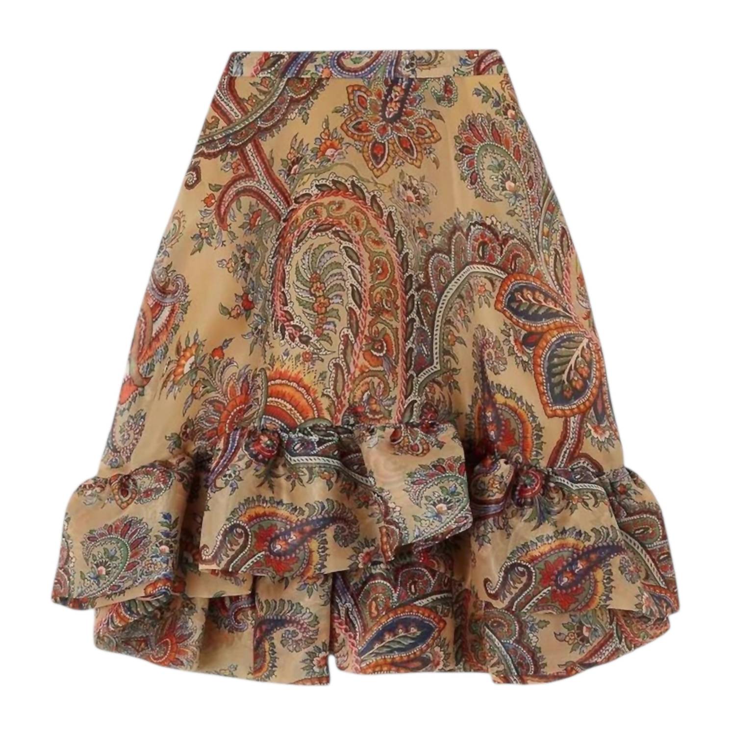Etro - Paisley Ruffled Skirt