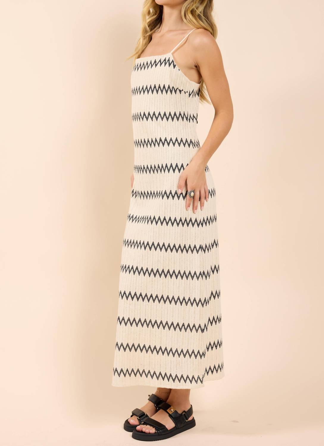 Sadie & Sage - Way Out Zig Zag Weave Maxi Dress