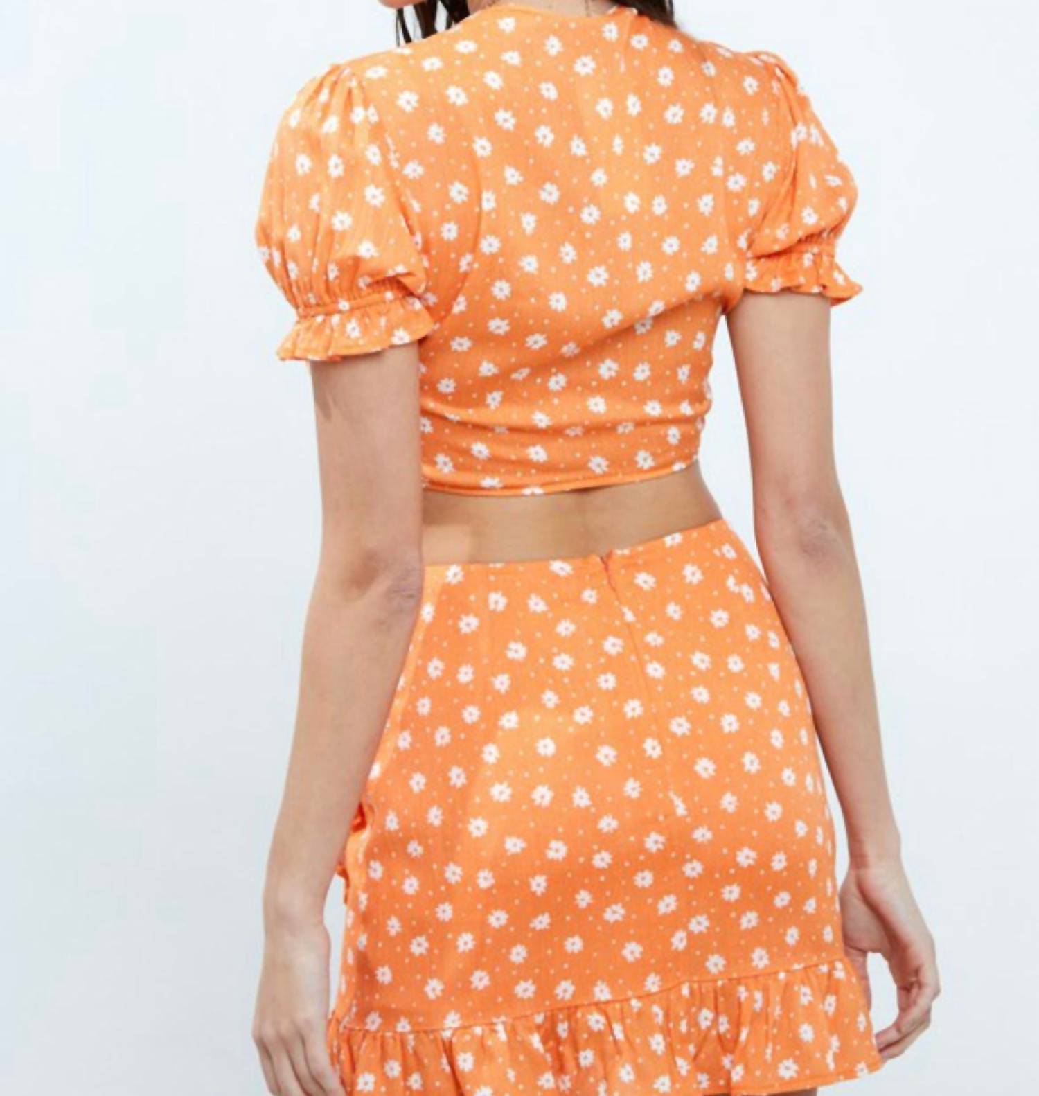 Blue Blush - Let That Mango Skirt Set