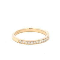 Aamiaa - 0.22 Carat Natural Diamond Channel Set Band Ring - Size 6.5