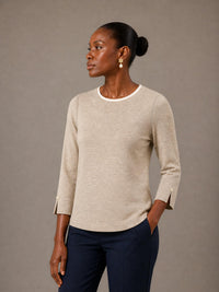 J'Envie/Eli - The Bari 3/4 Sleeve Top