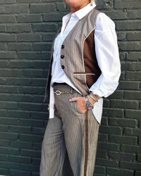Strut & Bolt - Polly Pinstripe Pantsuit