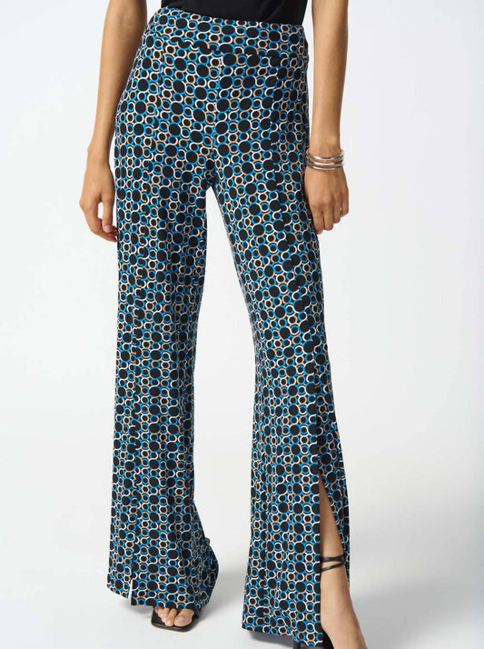 Joseph Ribkoff - Geometric Print Pull On Pants