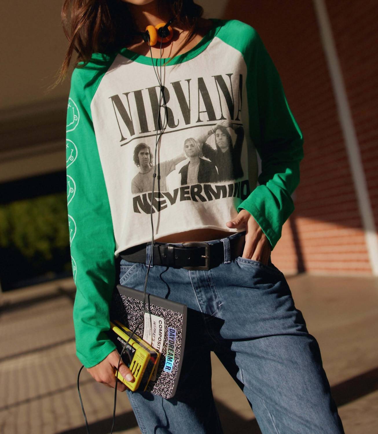 Daydreamer - Nirvana Nevermind Crop Long Sleeve Tee