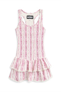 Katie J Nyc - Vallie Racerback Ruffle Dress