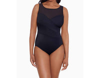 Longitude - Night Gala Mesh High Neck Long Torso One Piece