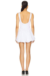 NIA Tessa Mini Dress in white 1 - women's dress - detail view