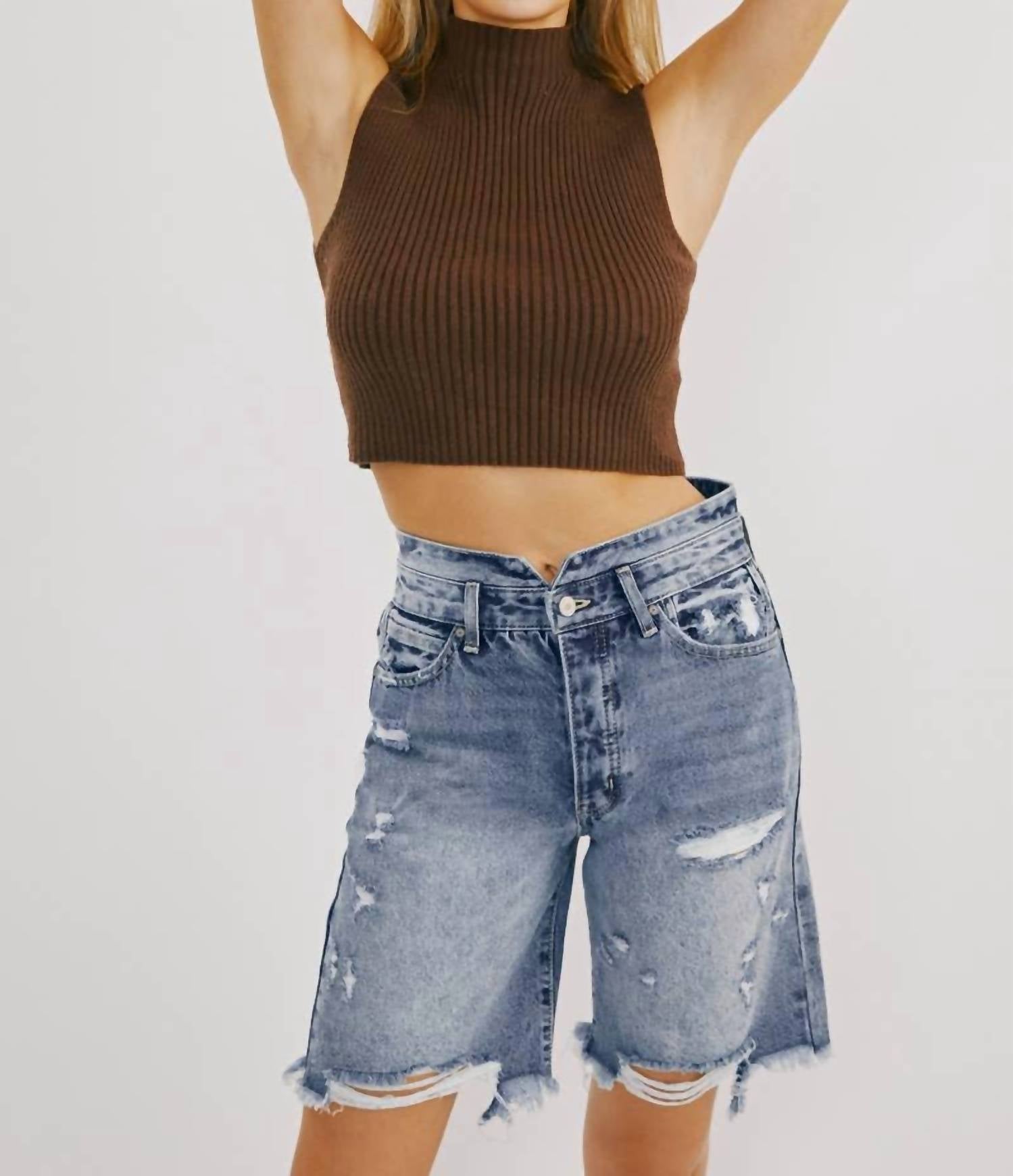 Kancan - Ultra High Rise 90s Bermuda Shorts