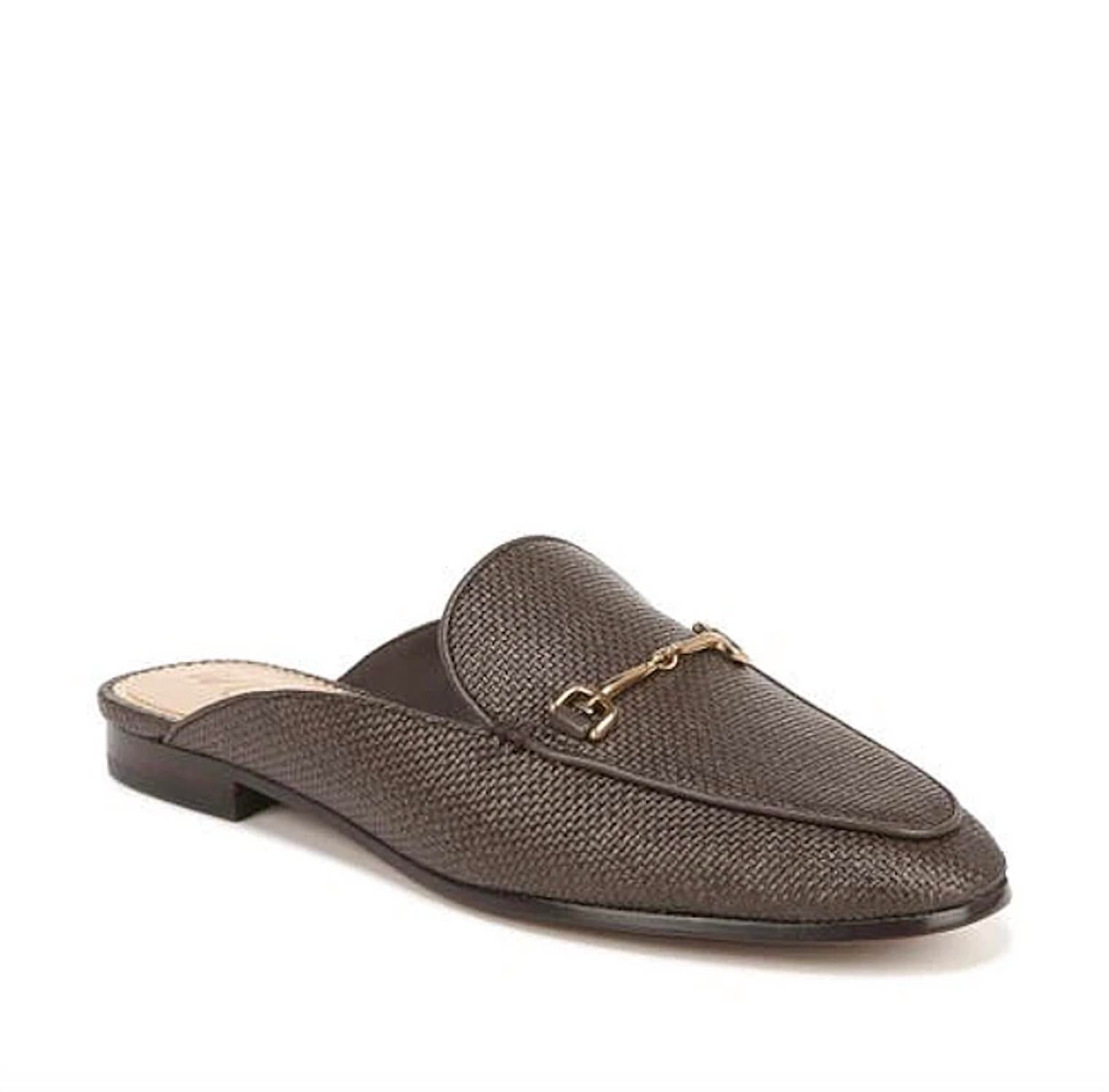 Sam Edelman - Women's Linnie Slip On Rounded Toe Chain Detailed Fashion Mules