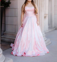 Sherri Hill - Strapless Hot Fix Prom Dress With Corset Bodice