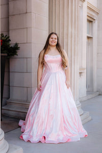 Sherri Hill - Strapless Hot Fix Prom Dress With Corset Bodice