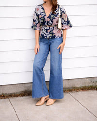 1822 Denim Wide Leg Jeans in miles wash - women's jeans