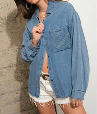 Blue B - Rocksteady Denim Button-up Top
