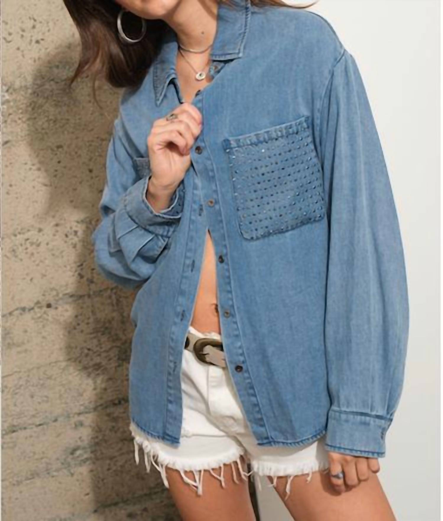 Blue B - Rocksteady Denim Button-up Top