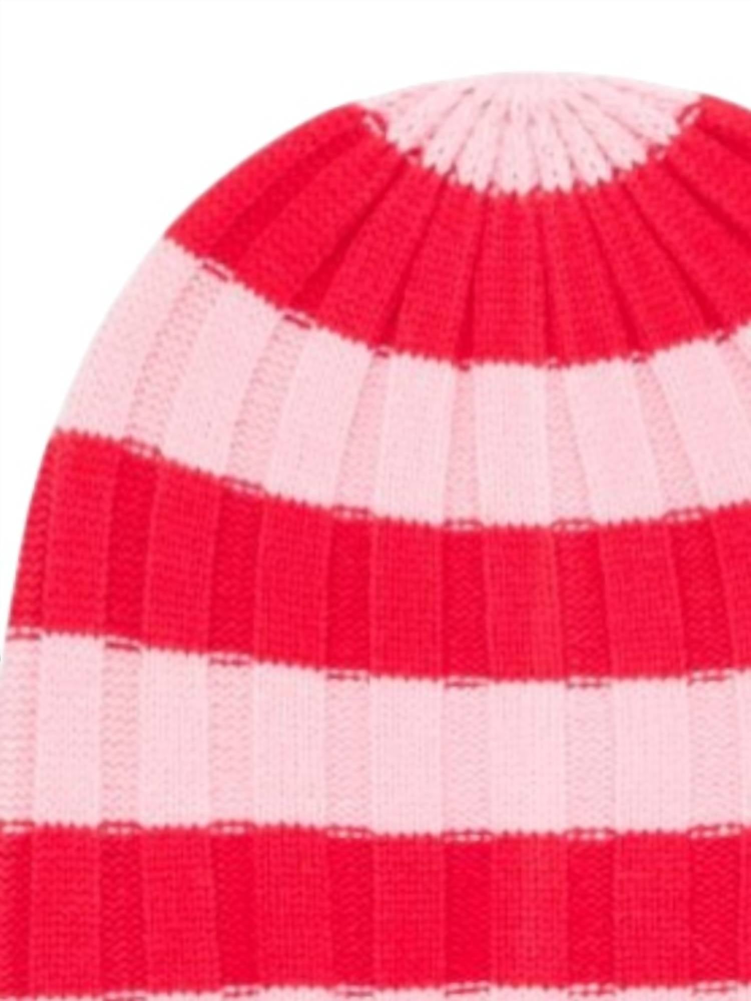 Kate Spade - Women's Stripped Rib Knit Beanie