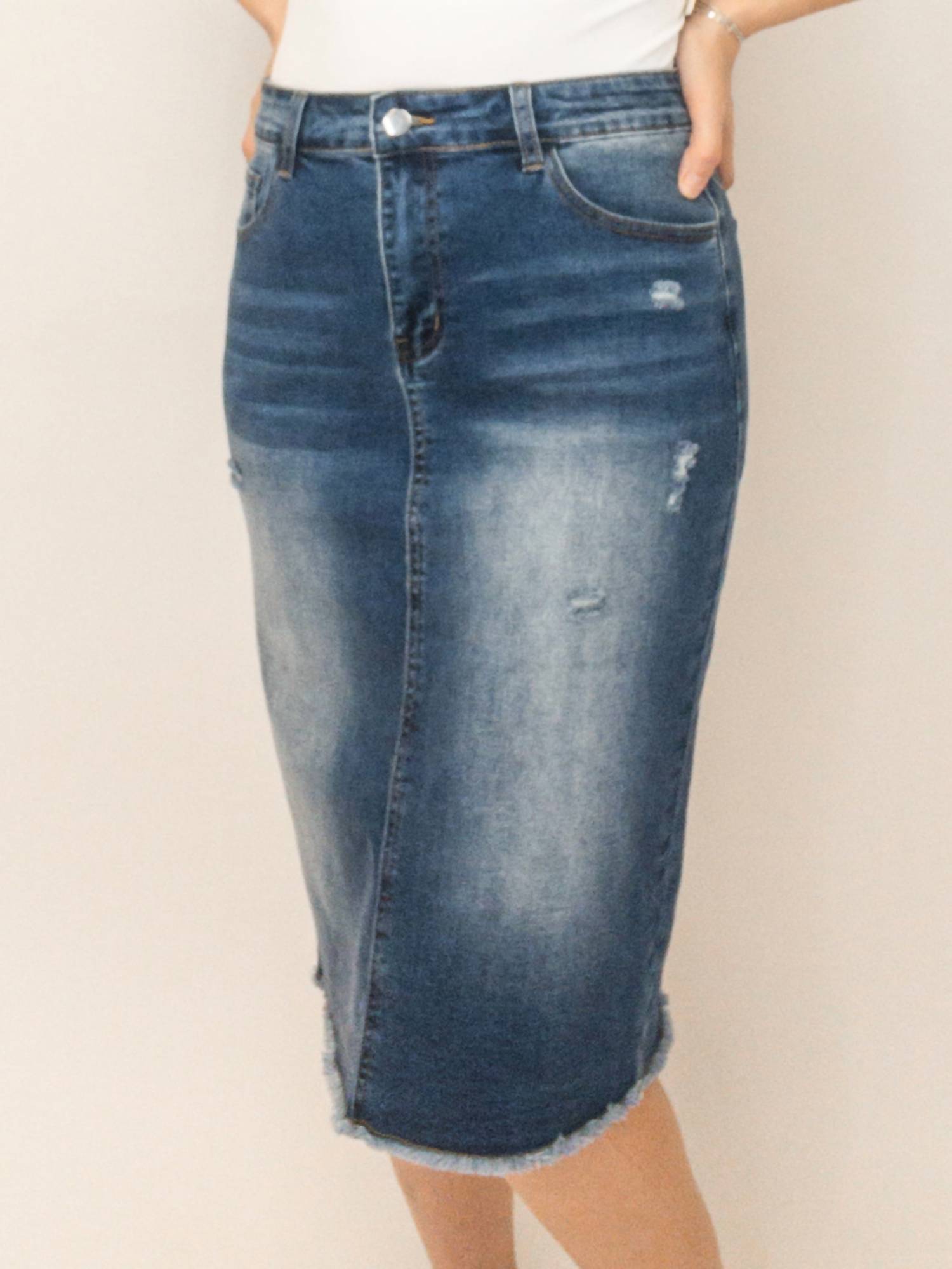 Mikarose - Denim Midi Skirt