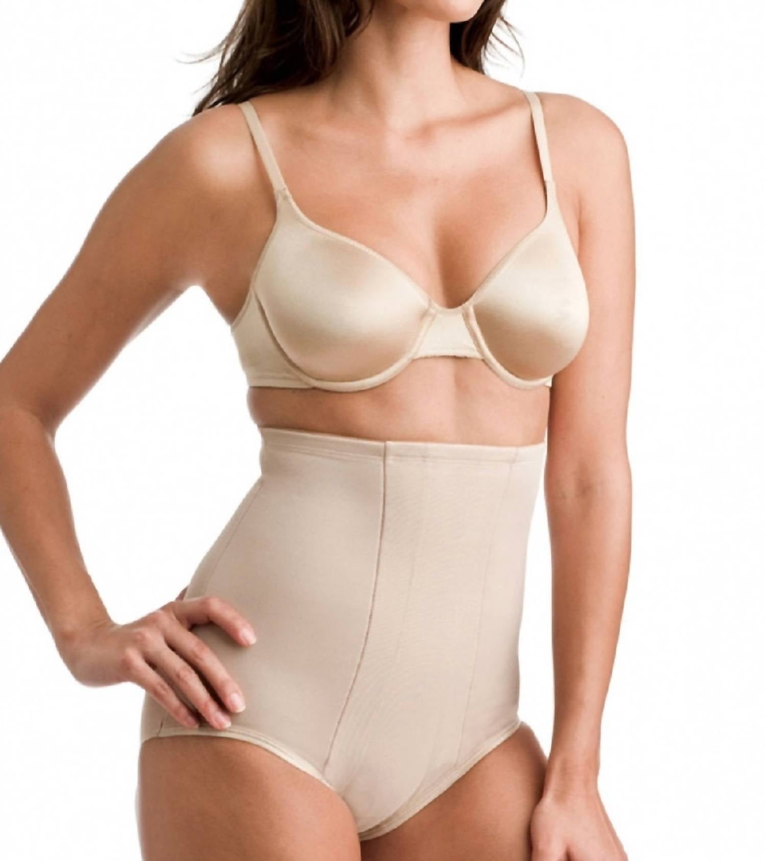 Miraclesuit Shape With Edge Hi-waist Brief in cupid nude - women's intimate - detail view