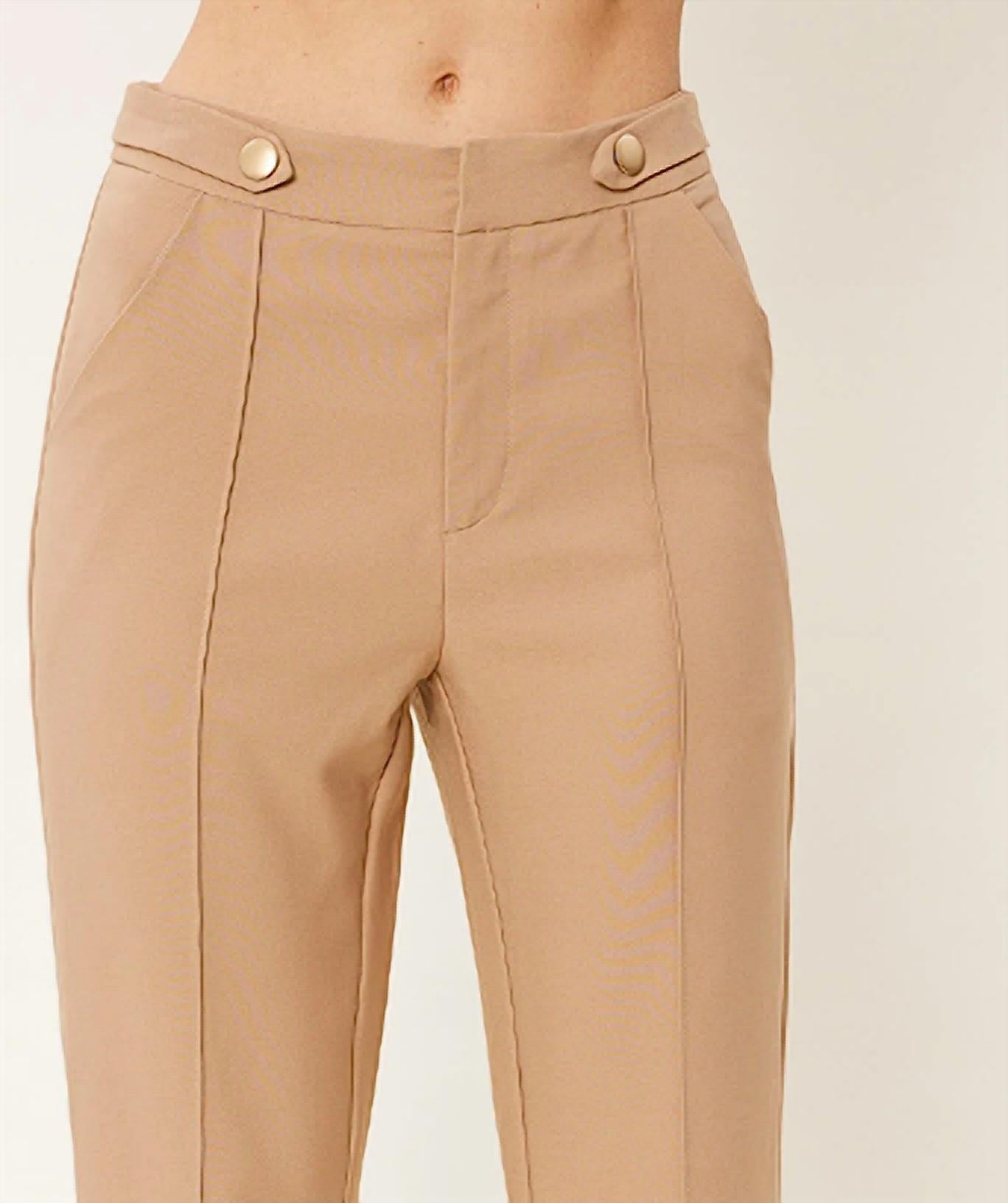 Idem Ditto Sandi Pant in beige - women's pants - detail view