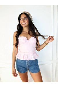 Keepsake - Cotton Candy Corset Top