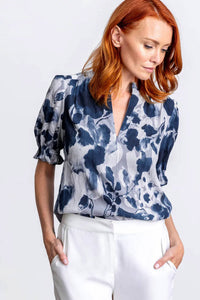 Go By Go Silk - Soft Spoken Short Sleeve Blouse