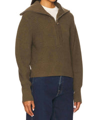 Varley - Maura Half Zip Rib Knit Sweater