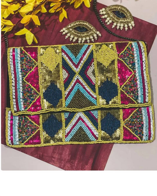 Sol’Eart - Women's Beaded Kaleidoscope Handbag