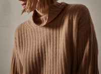 James Perse - Cashmere Rib Funnel Neck Top