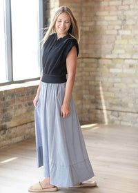 Elan - Mixed Media Maxi Dress