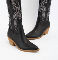 Ccocci - Women's Pointed Toe Cowboy Boot