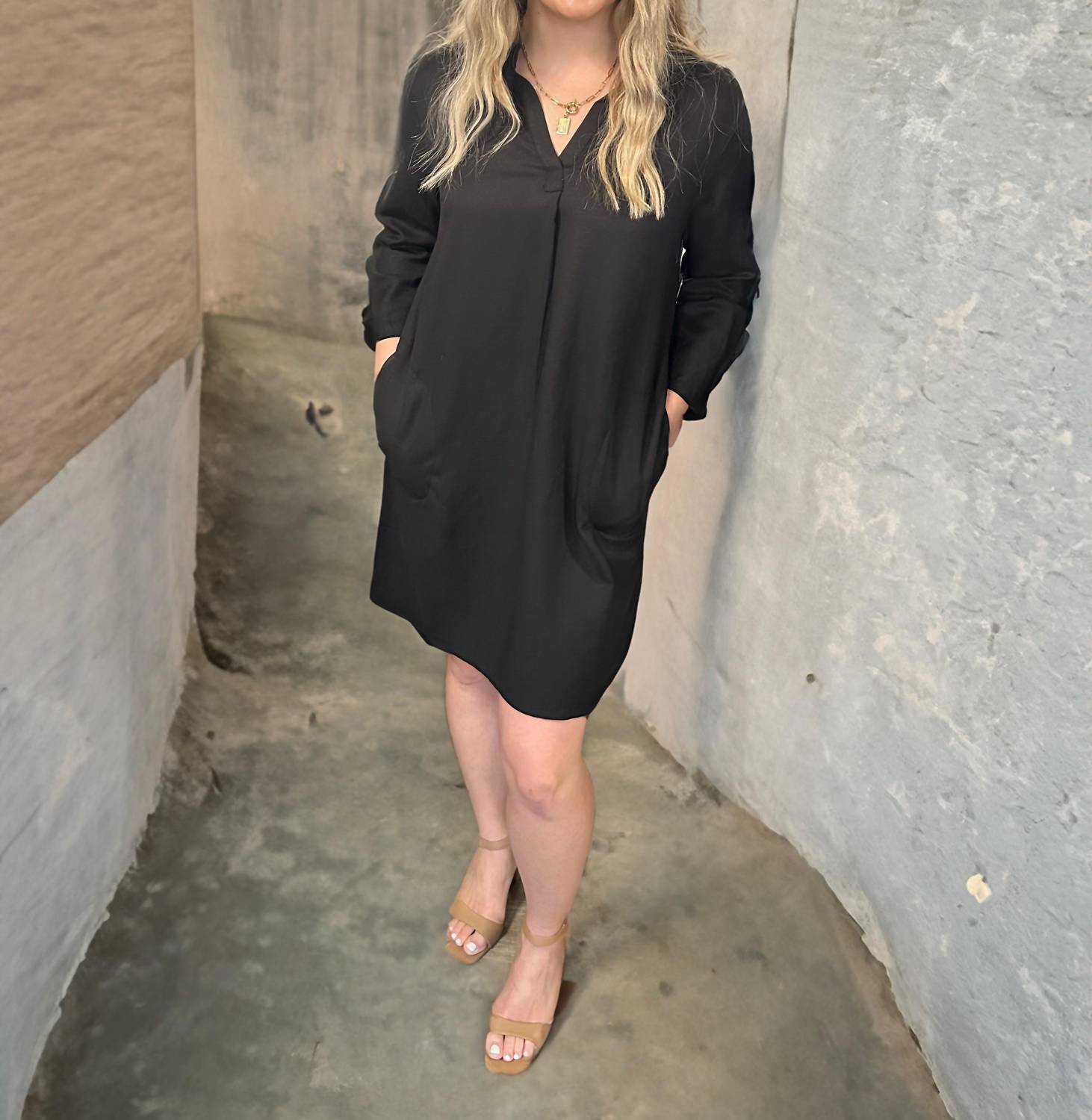 Tribal - Sleeve Dress With Pockets