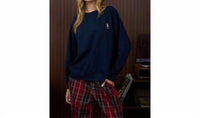Blu Pepper - Teddy Embroidered Pullover Sweatshirt