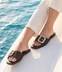 Billini - Women's Vasili Raffia Buckle Sandals