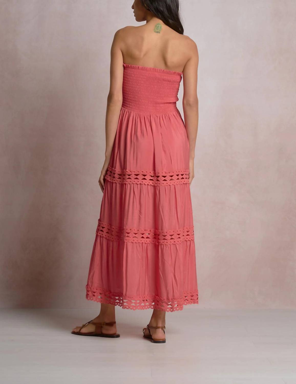 Elan - Tiered Strapless Dress