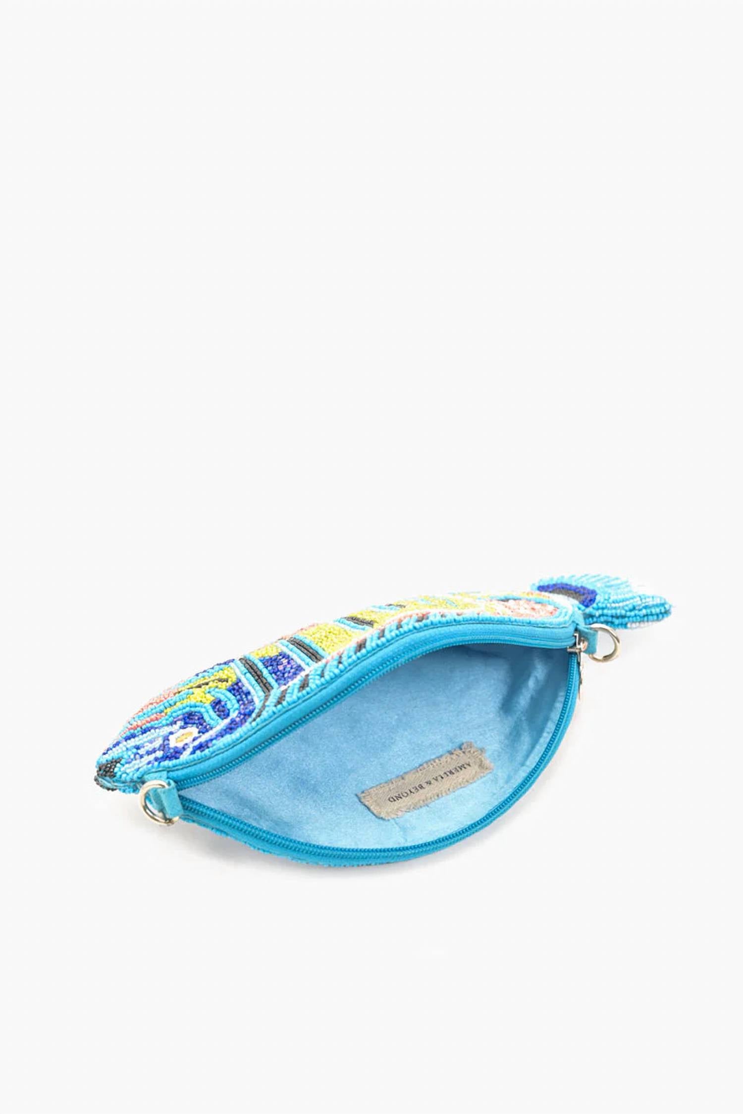 America & Beyond - Embellished Royal Fish Clutch