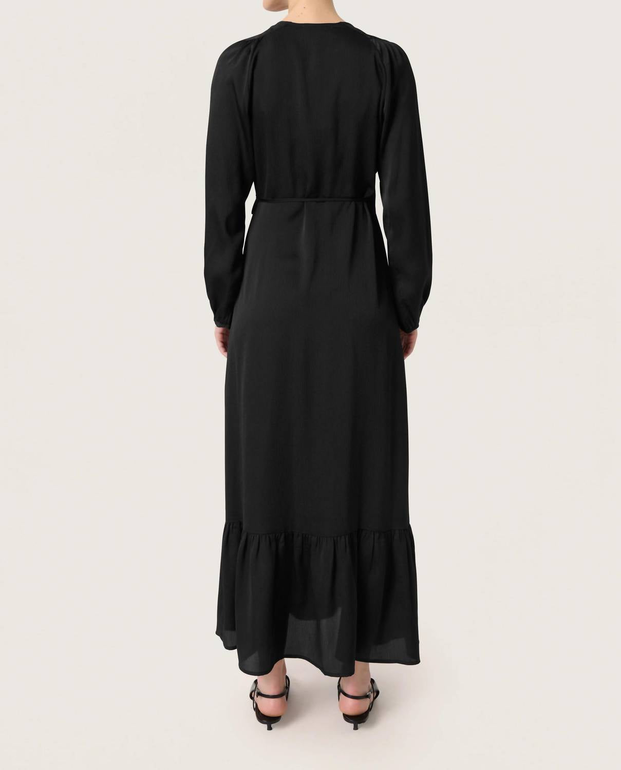 Soaked In Luxury - Ioana V-neck Wrap Midi Dress