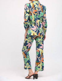 Fate By Lfd - Tropical Print Satin Blazer