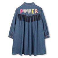 Billieblush - Girls Long Sleeve Denim Dress