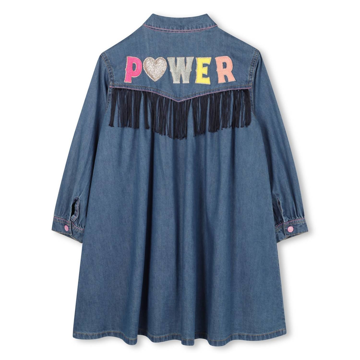 Billieblush - Girls Long Sleeve Denim Dress