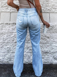 Trendsi - Women's High Waist Distressed Jeans