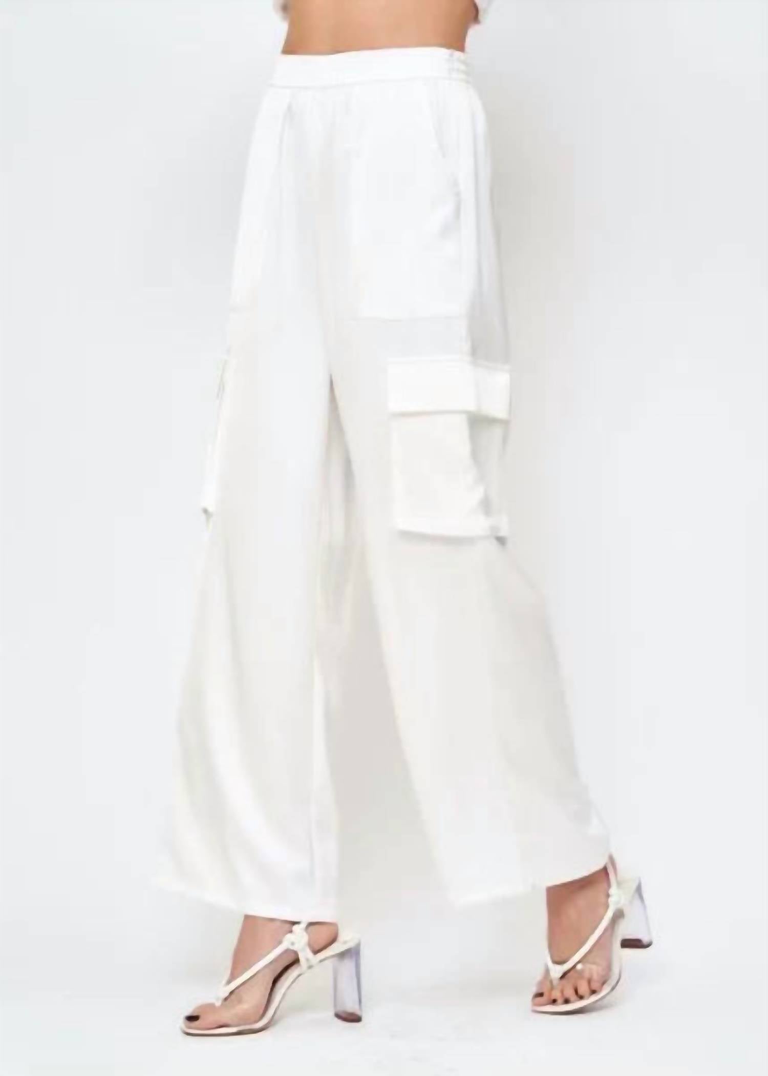 Ciebon - Monica Satin Cargo Pant