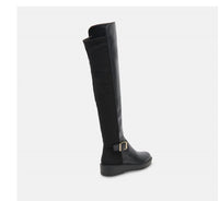 Dolce Vita Women's Ember Boots in black leather - women's shoe - detail view