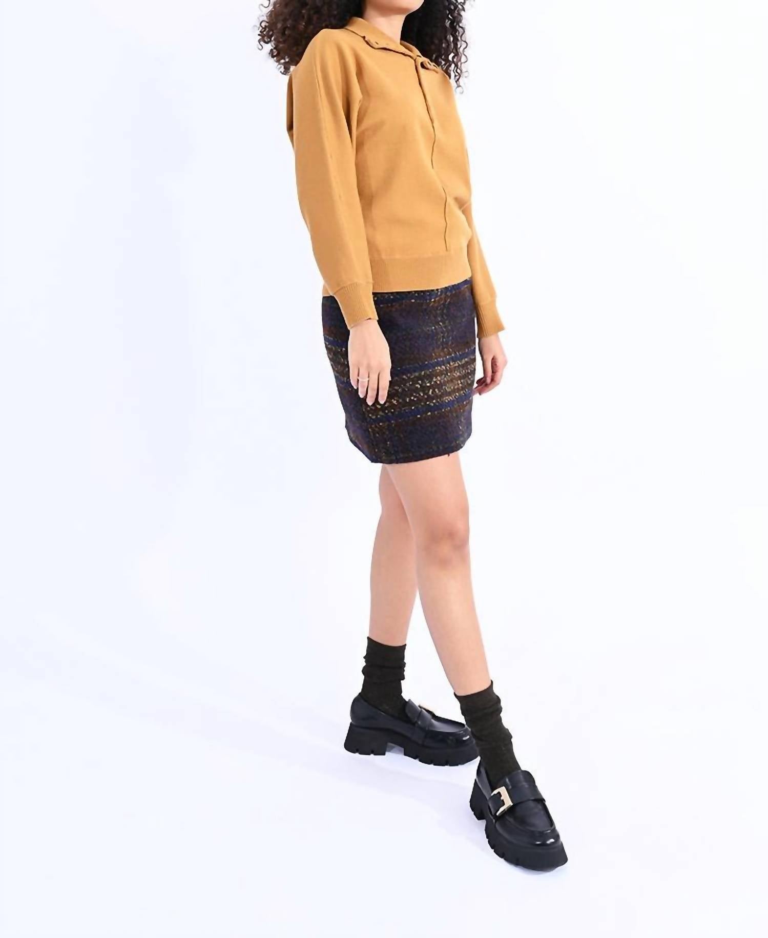 High Neck Buttoned Sweater