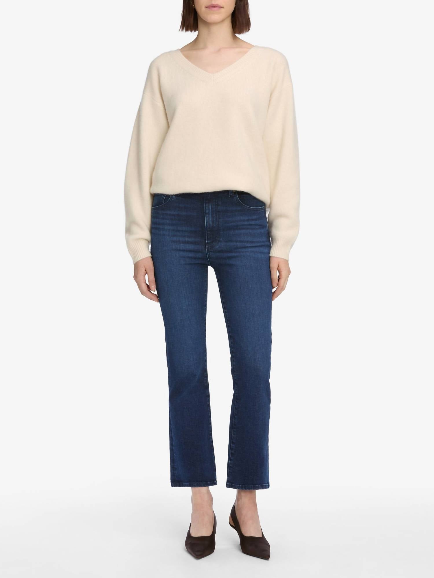 FRAME Reboot Crop Bootcut Jeans in trick - women's jeans - view 5